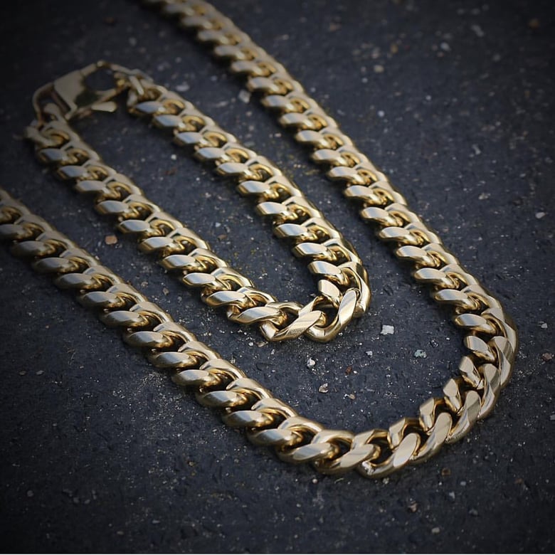 Image of Cuban Link With Cuban Link Bracelet