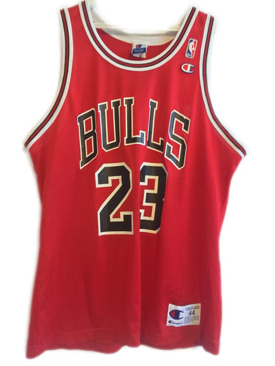 Image of VTG Michael Jordan Chicago Bulls Champion Jersey Size 44