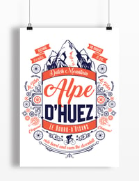Image 2 of Alpe d'Huez print - A4 or A3