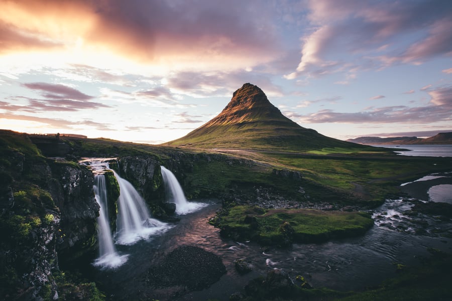 Image of Sunset At Kirkjufell