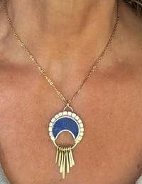 Image 2 of Blue Lapis Crescent 