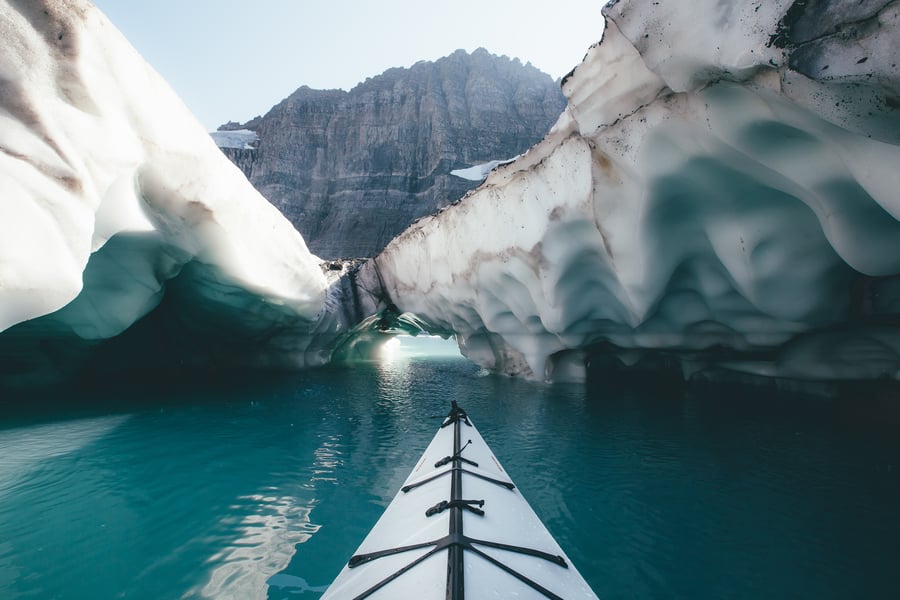 Image of Kayaking In Glacier National Park