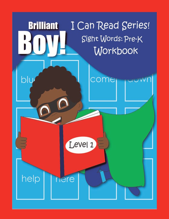 Image of Brilliant Boy! I Can Read Series! Sight Words Pre-K Workbook