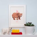 Image of B - Bear Letter Print