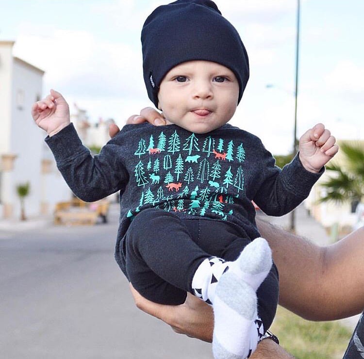 Black Slouch Beanie / Slouch Headwear