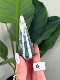 Image 1 of MOSS AGATE RING HOLDERS