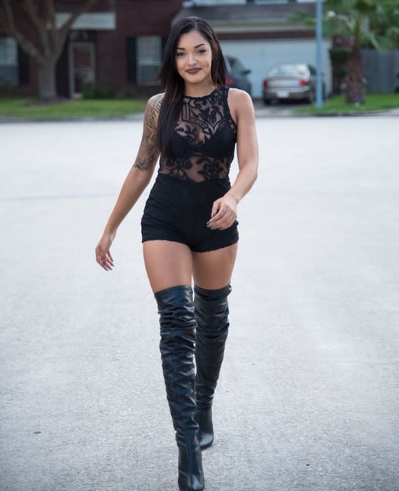 Image of Black Lace Romper 