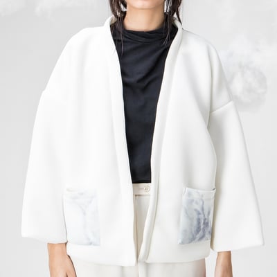 Image of Breather Basic Pocket Kimono (Illustration on Pocket)