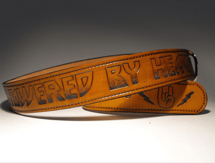 Image of Custom Carved Belt 