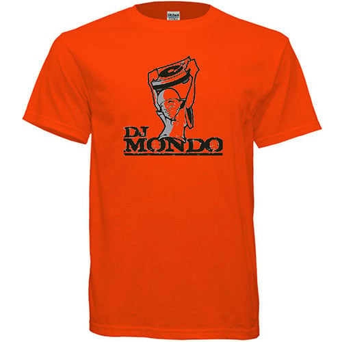Image of DJ Mondo Logo T-Shirt (Orange)