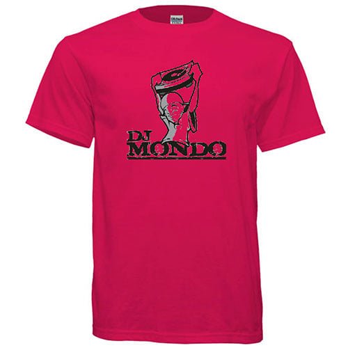 Image of DJ Mondo Logo T-Shirt (Pink)