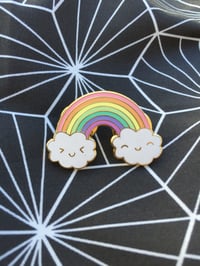 Image 2 of Happy Rainbow Enamel Pin
