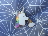 Image 3 of Unicorn Rainbow Enamel Pin