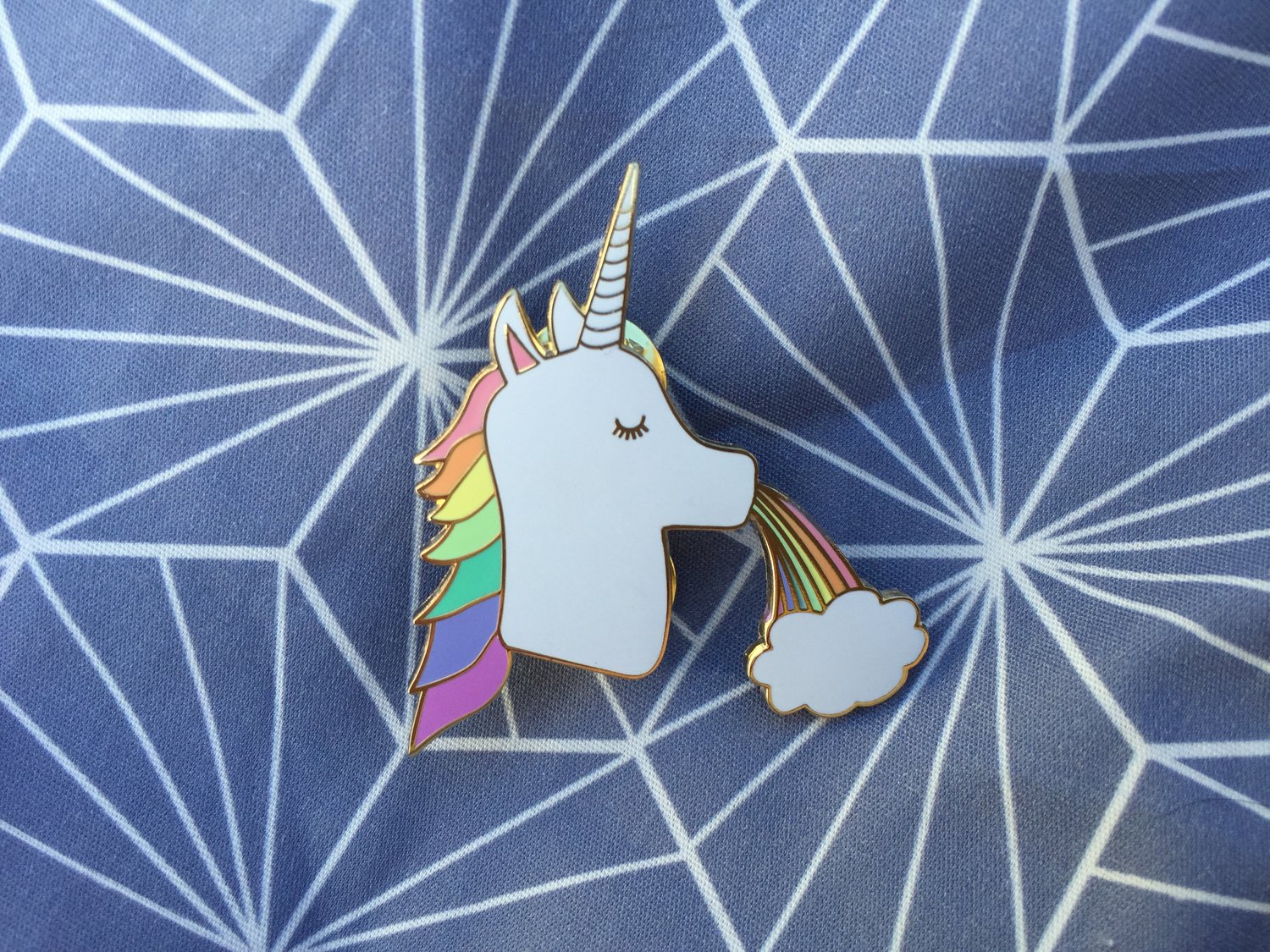 Unicorn Rainbow Enamel Pin Cool Queen Collective