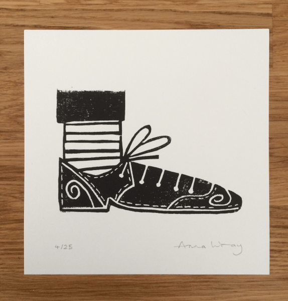 Image of 'Good shoes' mini print