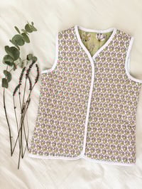 Image 2 of Gilet Matelassé Sans Manche Fille Lilas