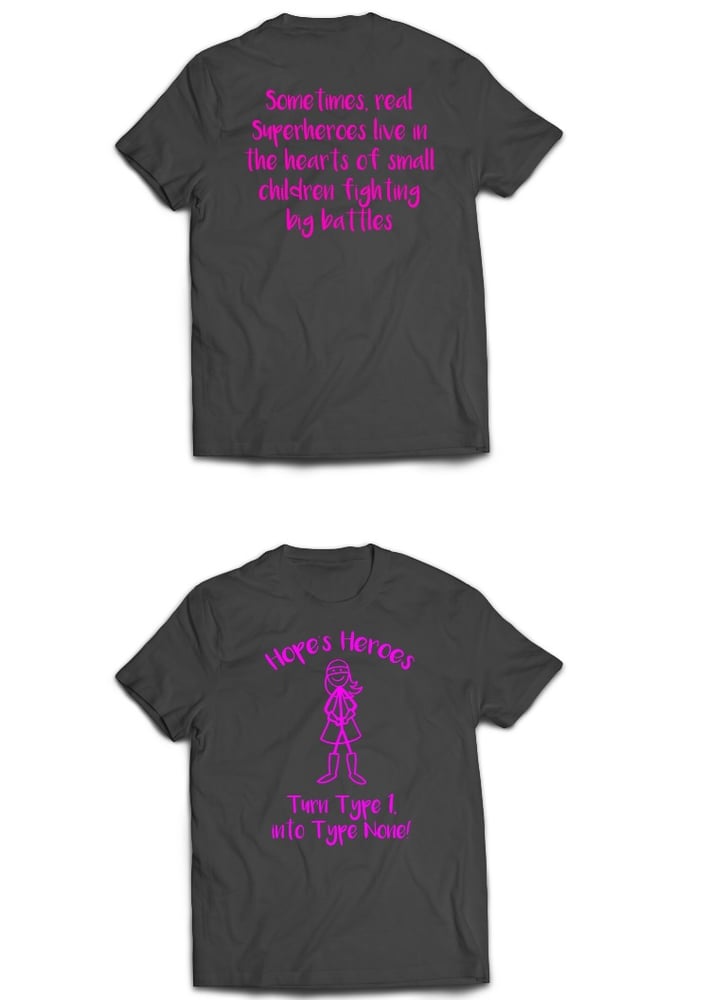 Image of Hope's Heroes Walk for a Cure t-shirt