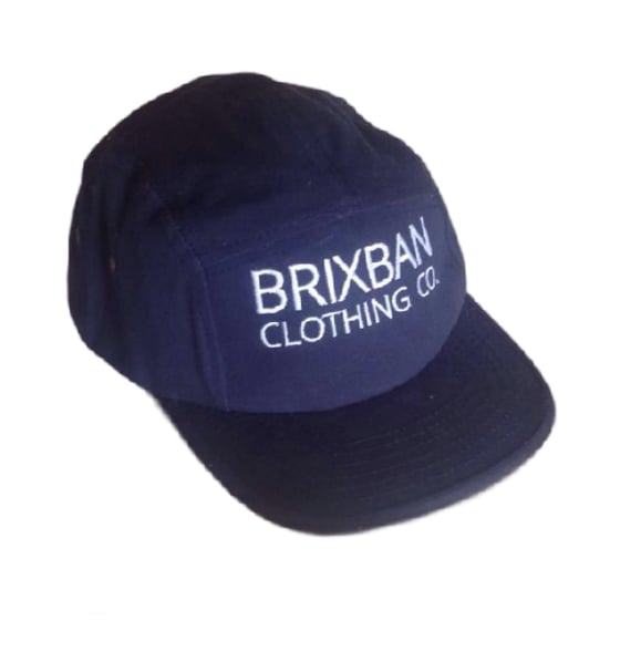 Image of Brixban 5 Panel Hat - Navy
