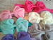 Image of ROCK BOTTOM BLOWOUT SALE Chiffon Bow Headband on Elastic - 9 color choices