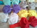 Image of ROCK BOTTOM BLOWOUT SALE Chiffon Bow Headband on Elastic - 9 color choices