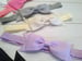 Image of ROCK BOTTOM BLOWOUT SALE Double Ribbon Bow Headbands on 5/8 inch elastic- 14 color choices