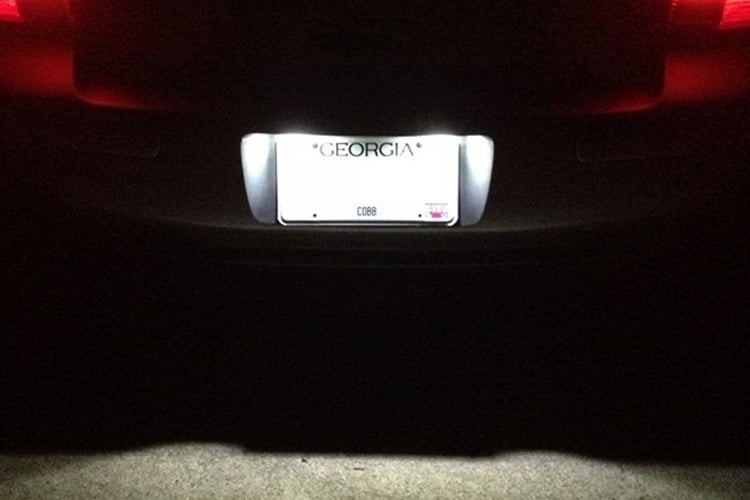 Image of LED License Plate Housings Crisp White / Plug and play Fits: Audi Models (models are listed inside)