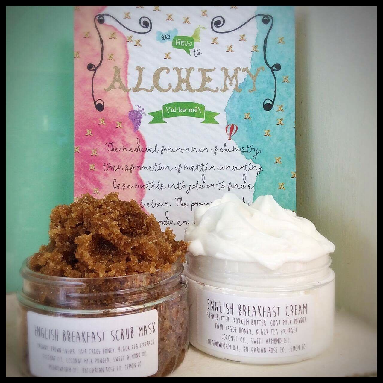 Image of English Breakfast Facial Scrub & Cream Duo