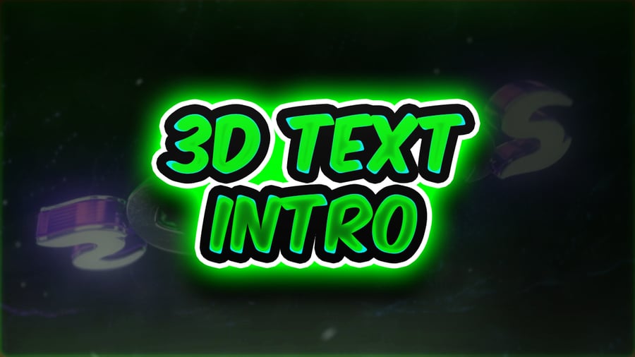 Image of 3D Text Intro