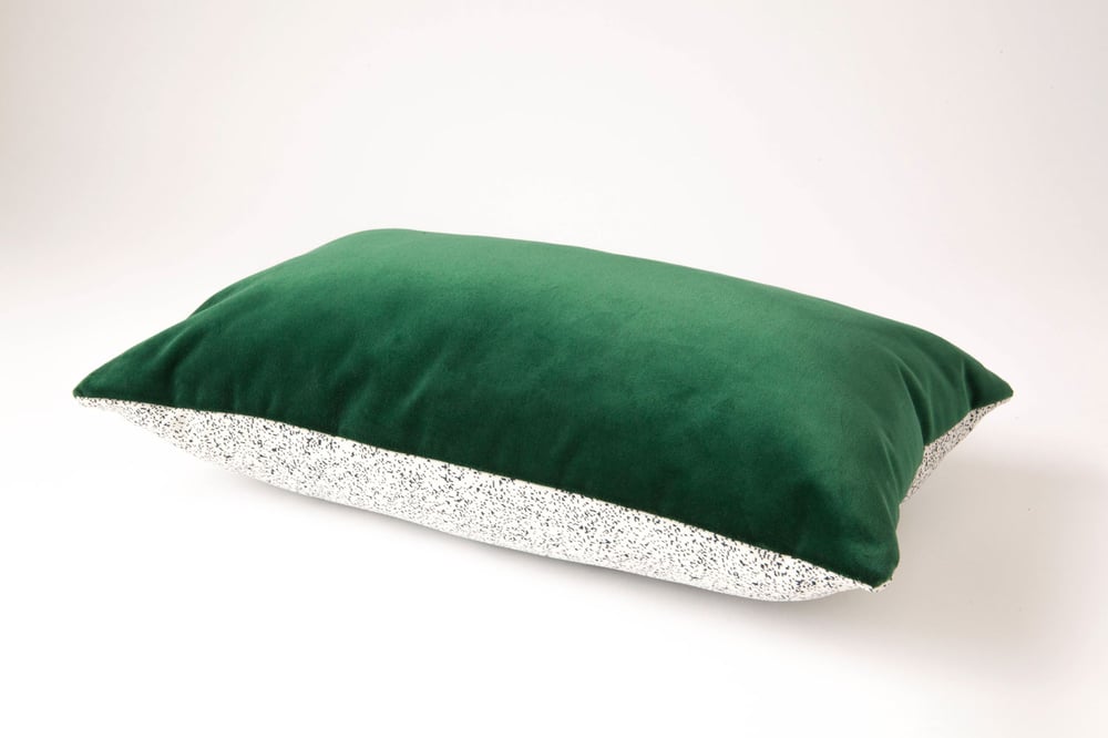 Image of Galaxy Velvet Green Cushion Cover - Lumbar