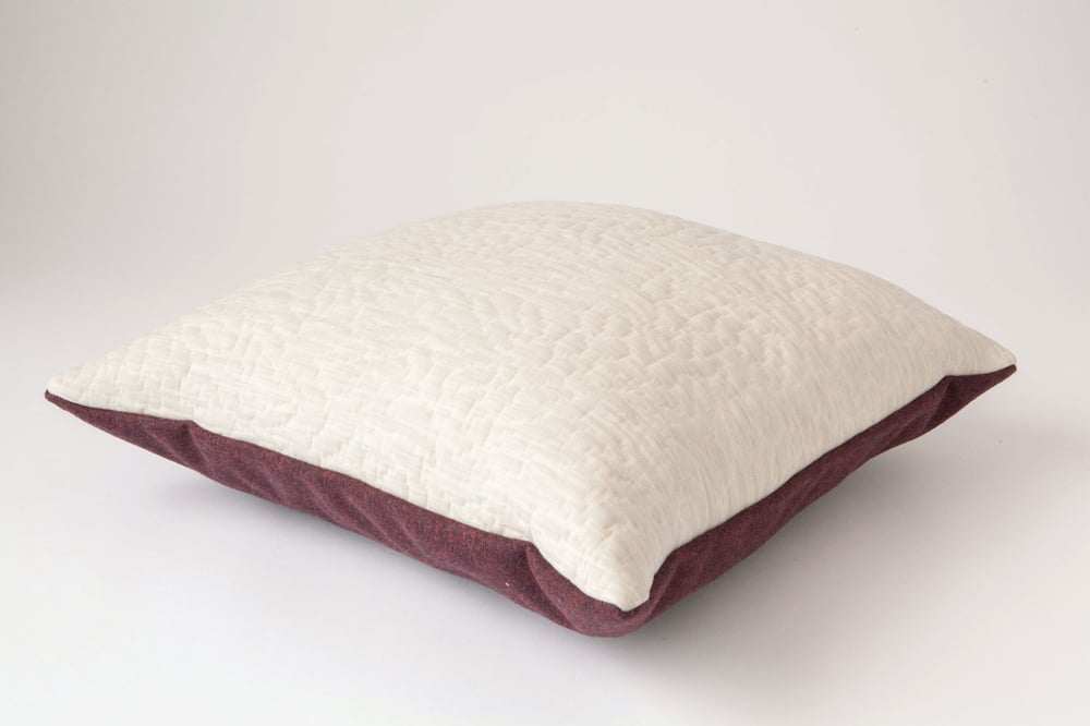 Image of LAST ONE Crimson White Cushion Cover - Square