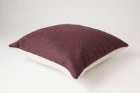 Image 3 of LAST ONE Crimson White Cushion Cover - Square