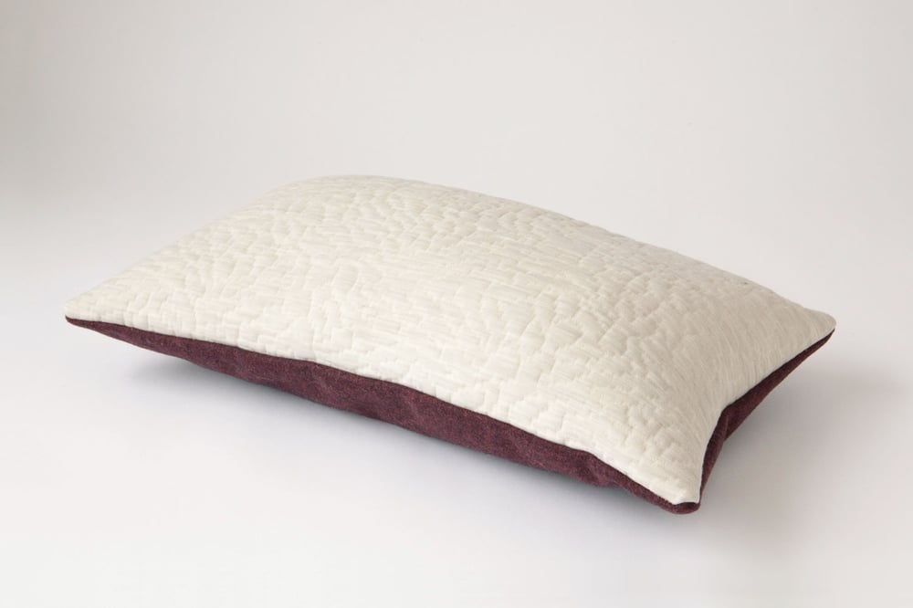 Image of Crimson White Cushion Cover - Lumbar