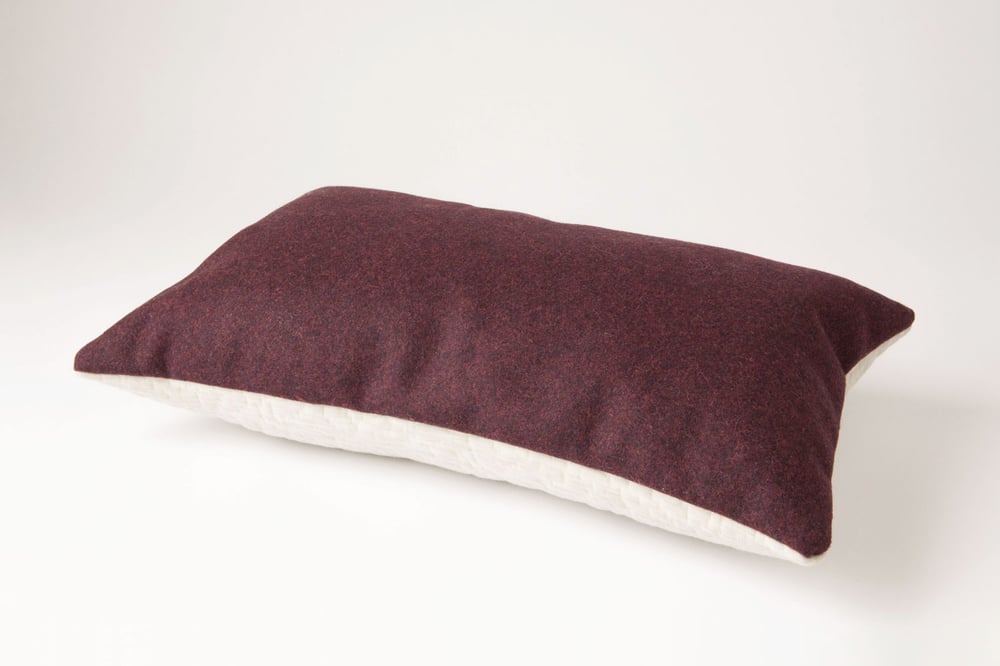 Image of Crimson White Cushion Cover - Lumbar