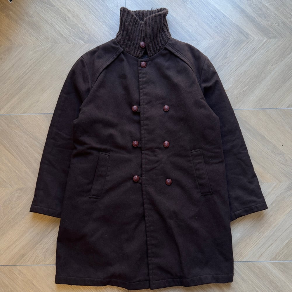 Image of 1990s Armani Dual Layer Wool Trench Coat, Size XL