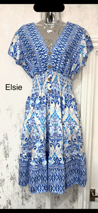 Elsie - Angel Sleeve Midi Dress