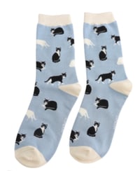 Miss Sparrow Matchbox Socks Black & White Socks
