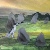 Image 3 of ORIGINAL ARTWORK - Stone Circle - 30x30cm