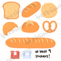 Image 2 of Bread Mini Sticker Flake Pack