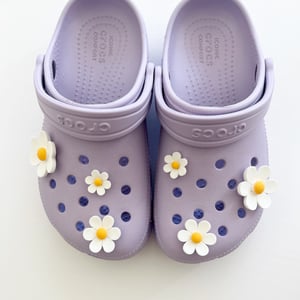 Image of Large Daisy Croc Charms (Set of 6)