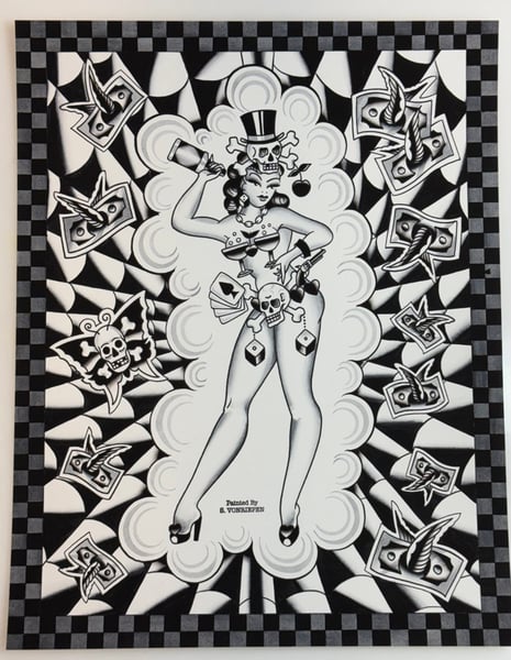 Image of Lady Luck print 11x 14 