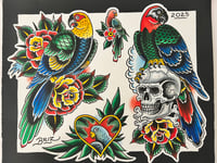 Image 3 of Number 2 original 11”x14” flash sheet