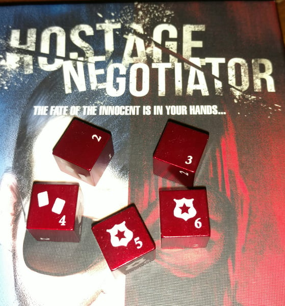Image of Hostage Negotiator Metal Dice Set (5)