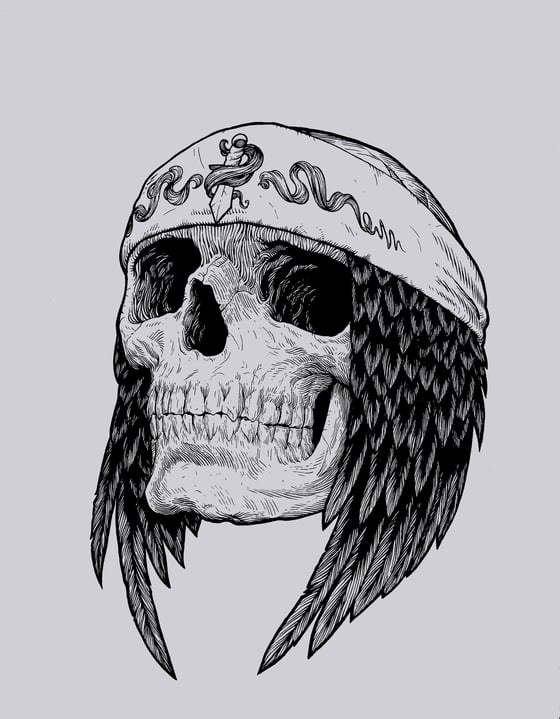 Image of Raven Skull T-Shirt