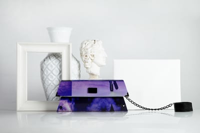 Image of 80's lover / asymmetrical clutch