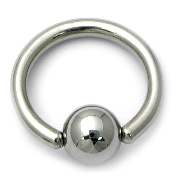 Piercing Jewelry Bcr Ring in 1,6mm Thick with Captive Ball Steel 7-14mm Size 