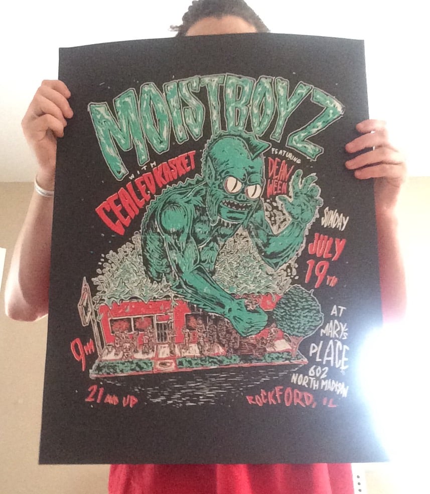 Moistboyz show poster