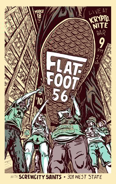 flatfoot 56 gig poster