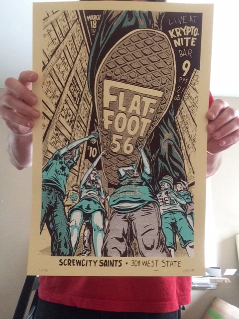 flatfoot 56 gig poster
