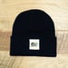 Image of Black Beanie with Hand Sewn On ROC Patch