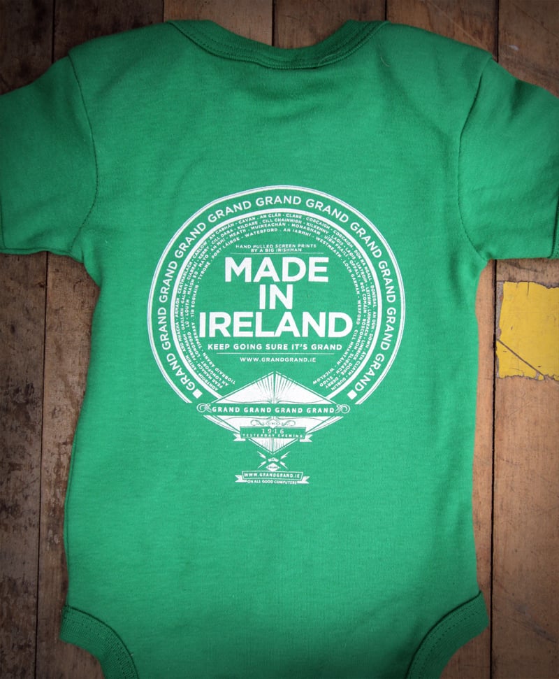 Image of 'FECK IT SURE IT'S GRAND' Babby-wear